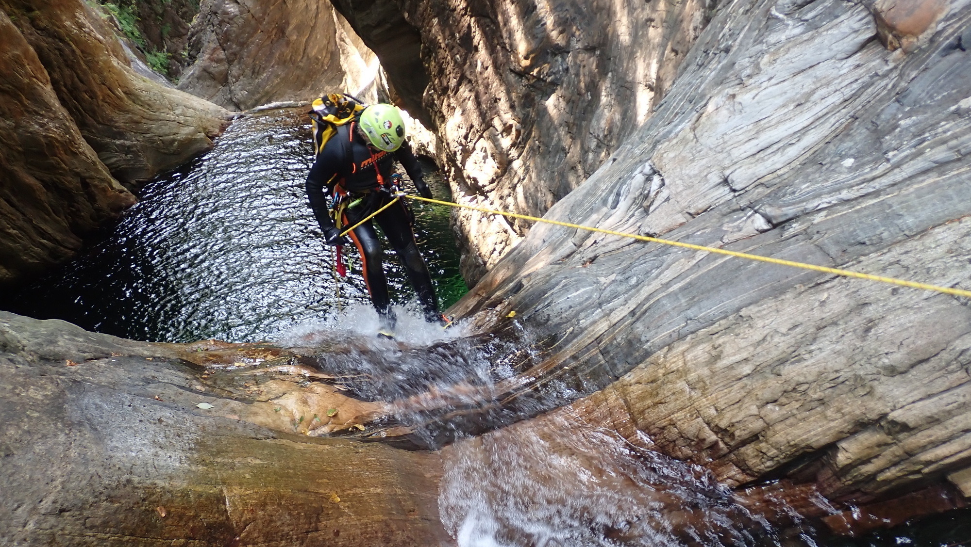Canyoning paradise in Ticino tested our ropes
