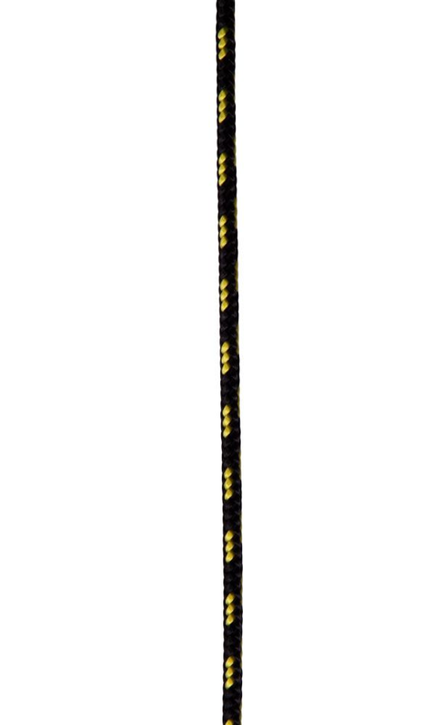 Pomocná šňůra Tendon Hammer 3 mm – černá/žlutá, cívka 100 m